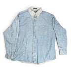 The Arrow Company Pastime Denim Button Down Shirt Size 17 34/35 The Arrow Company