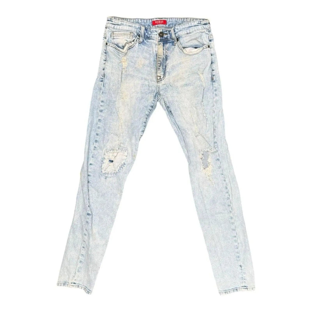 Guess slim tapered distressed jeans Guess