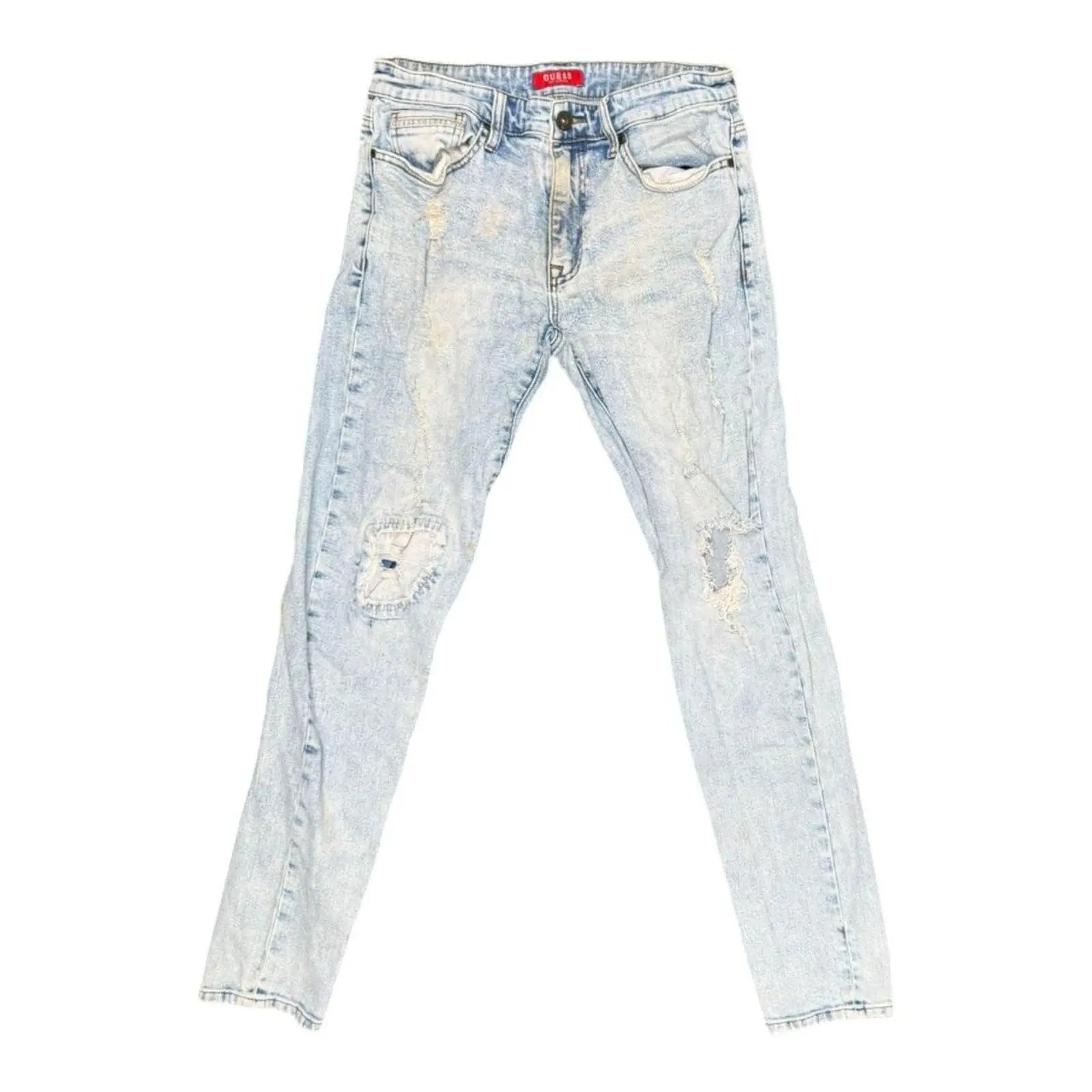 Guess slim tapered distressed jeans Guess
