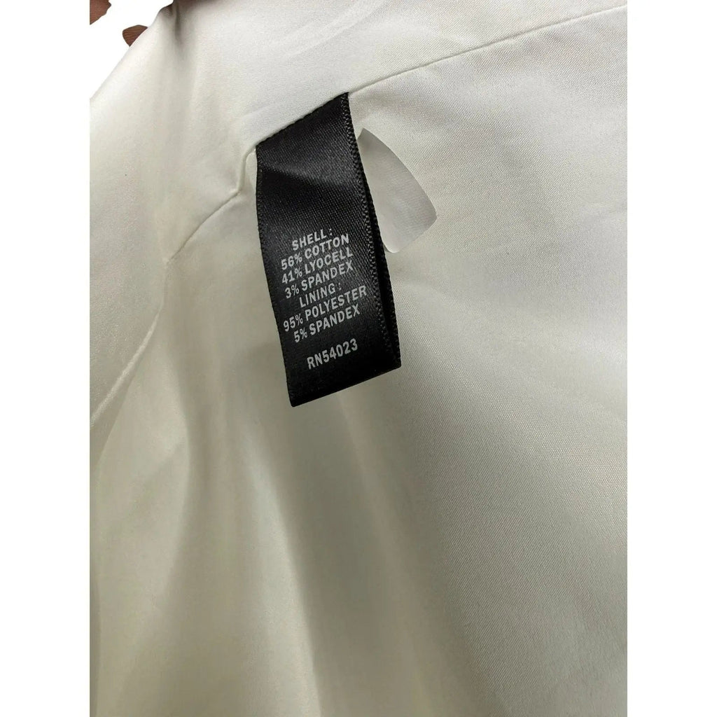 Black Republic Sleeveless Sheath Dress, Cream White Midi, Women's Size 10 Black Republic