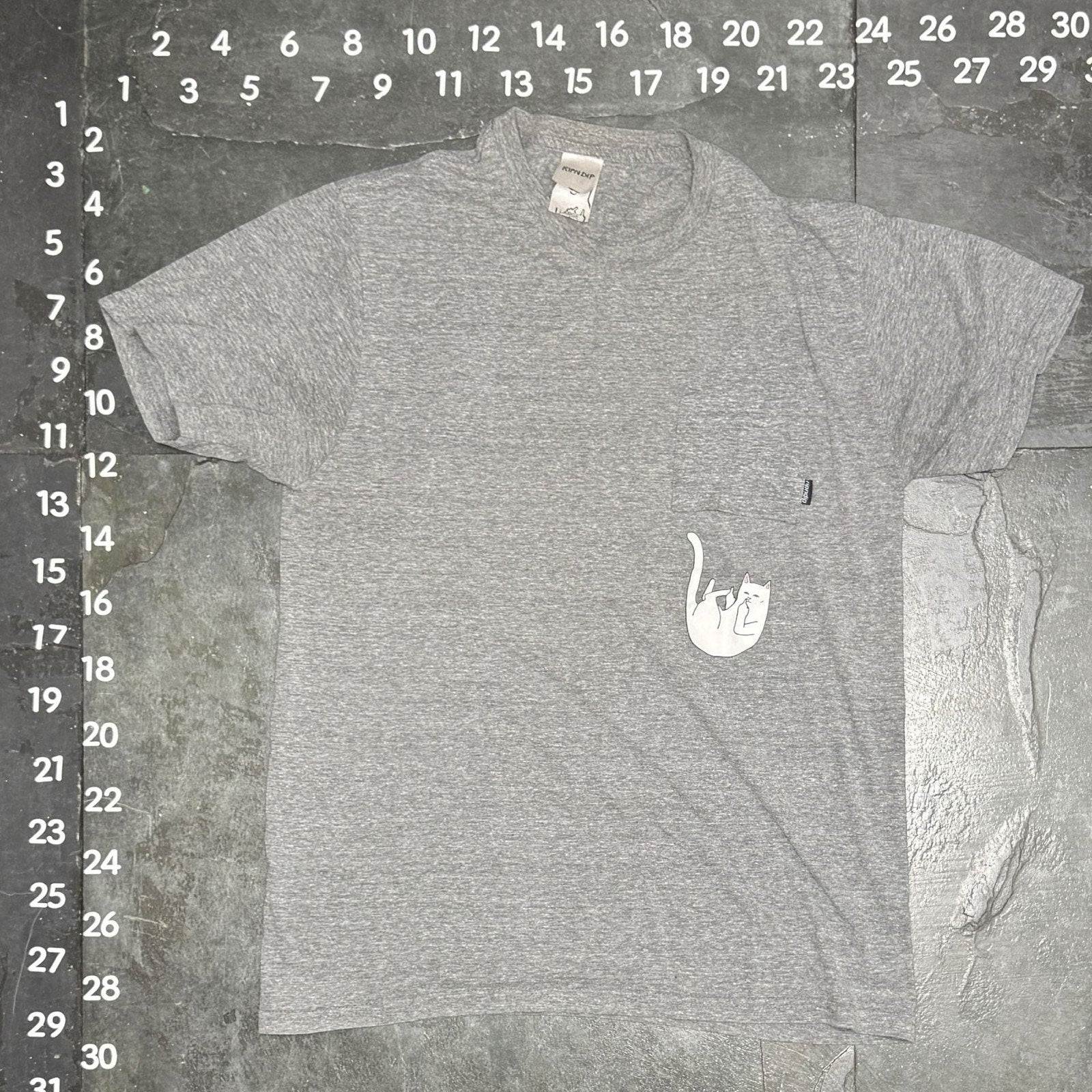 Ripndip Falling for Nermal Grey Heather Pocket T-Shirt