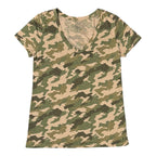 Universal Thread Women's Camo V-Neck T-Shirt Size L