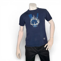 Vintage Versace Jeans Couture Medusa Flame Logo Navy Blue T-Shirt Versace Jeans Couture