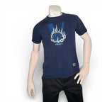 Vintage Versace Jeans Couture Medusa Flame Logo Navy Blue T-Shirt Versace Jeans Couture