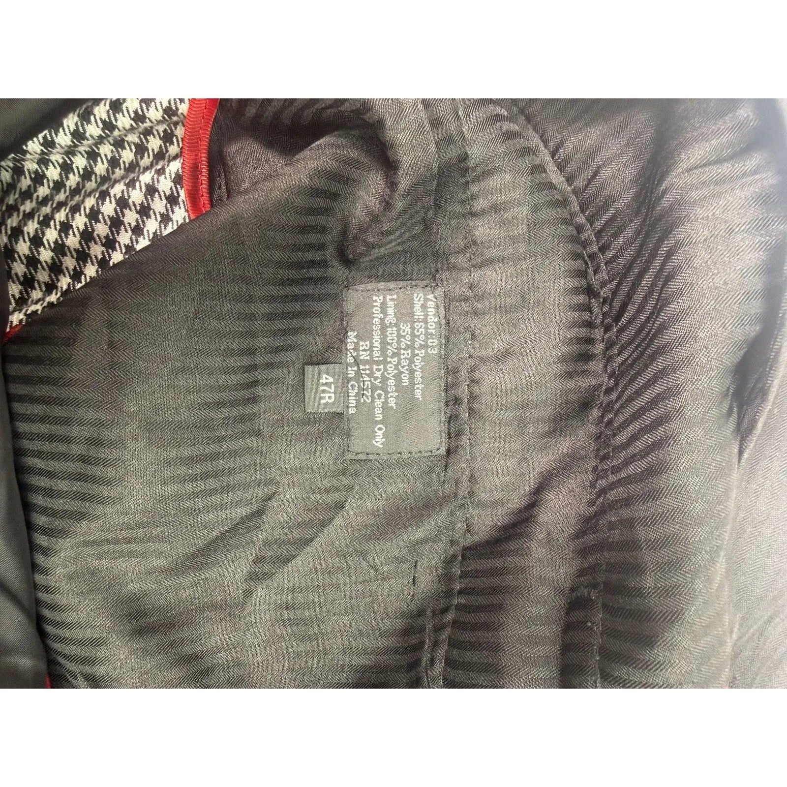 Pallini Men's Gray Houndstooth Pleated Dress Pants Size 47R Pallini