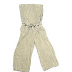 Cloth & Stone Strapless Wide Leg Jumpsuit Olive Green Size S Cloth & stone
