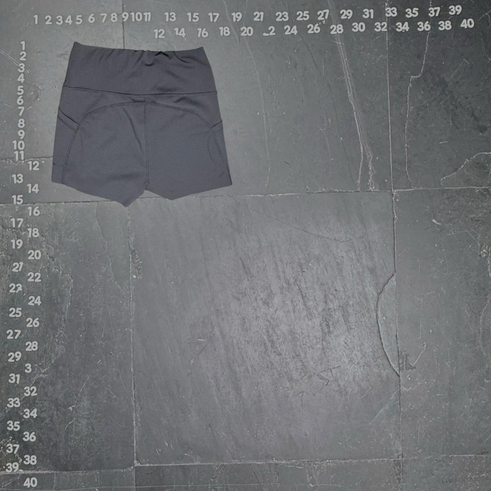 DYCE ACTIVE Women's High Waisted Biker Shorts with Pockets Dark Gray Size Medium DYCE ACTIVE