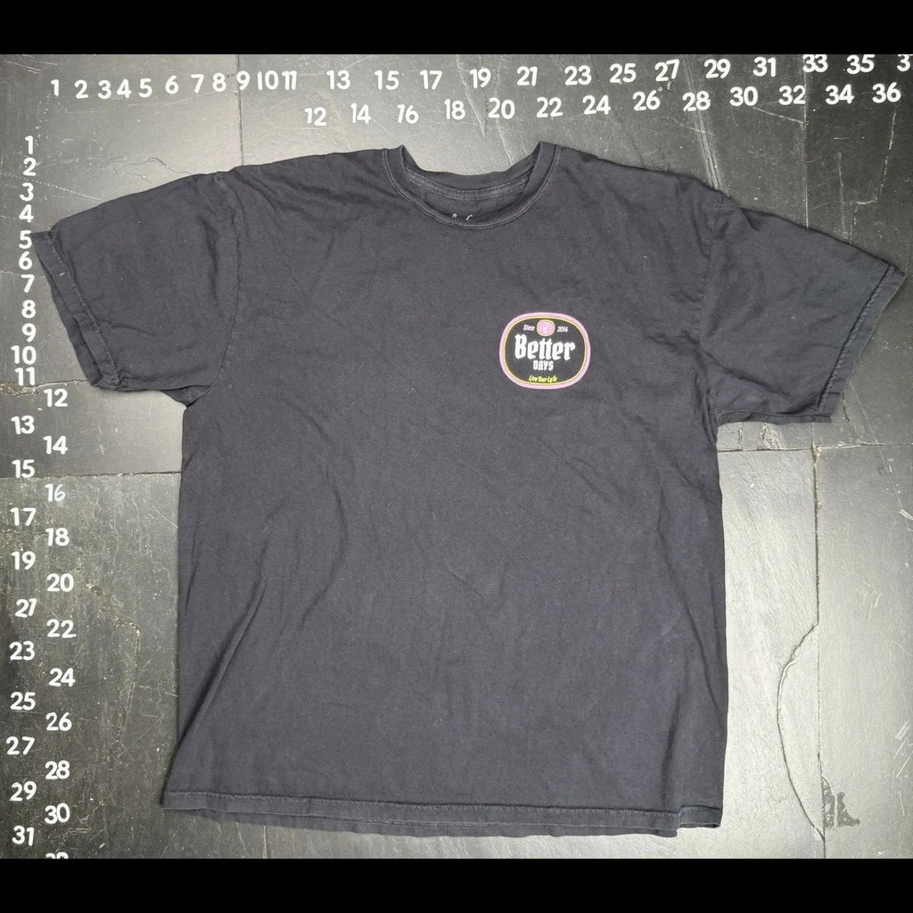 Lyfe Better Days Graphic T-Shirt Black Size XL Lyfe