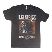 Lee Brice What You Know About That Tour 2025 Concert T-Shirt Size S Next Level Apparel