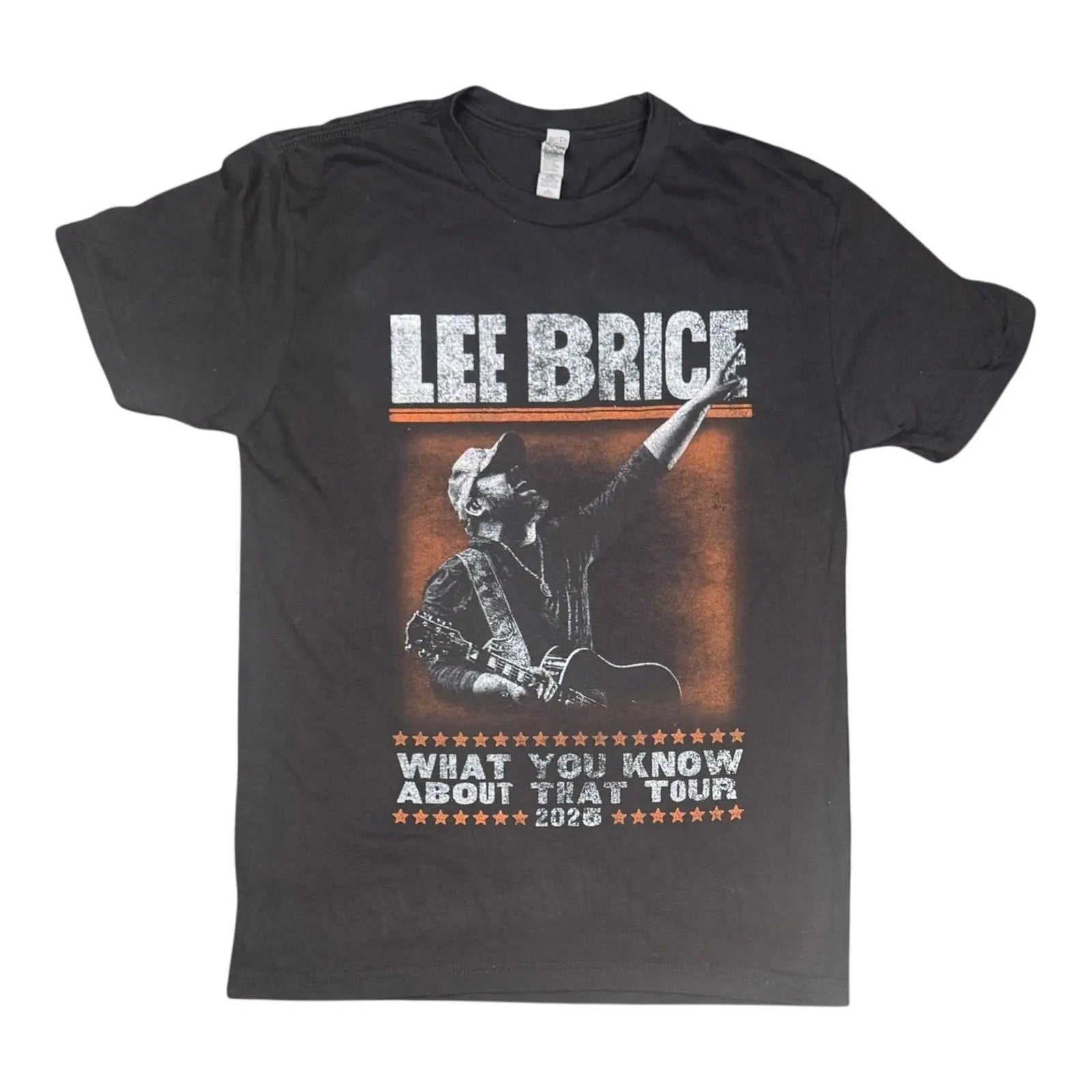 Lee Brice What You Know About That Tour 2025 Concert T-Shirt Size S Next Level Apparel
