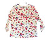 Feeling Festive Fruit Club Long Sleeve Graphic Tee Size L Cream Berry Print None and/or Unknown