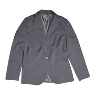 New York & Company Women's Black One-Button Stretch Blazer Size 12