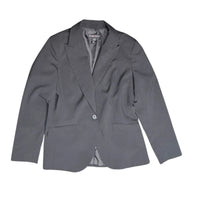 New York & Company Women's Black One-Button Stretch Blazer Size 12 New York & Company