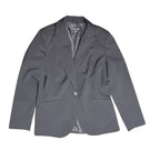 New York & Company Women's Black One-Button Stretch Blazer Size 12 New York & Company