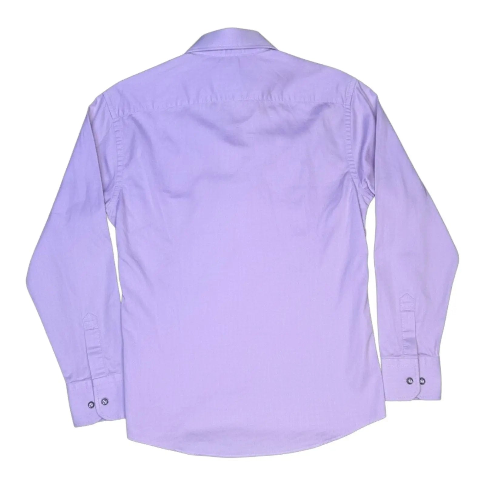 Absolute Rebellion Slim Fit Purple Dress Shirt with Paisley Contrast Collar giving blooms foundation