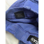 VALABASAS Royal Blue Distressed Multi-Pocket Flare Stacked Cargo Jeans VALABASAS