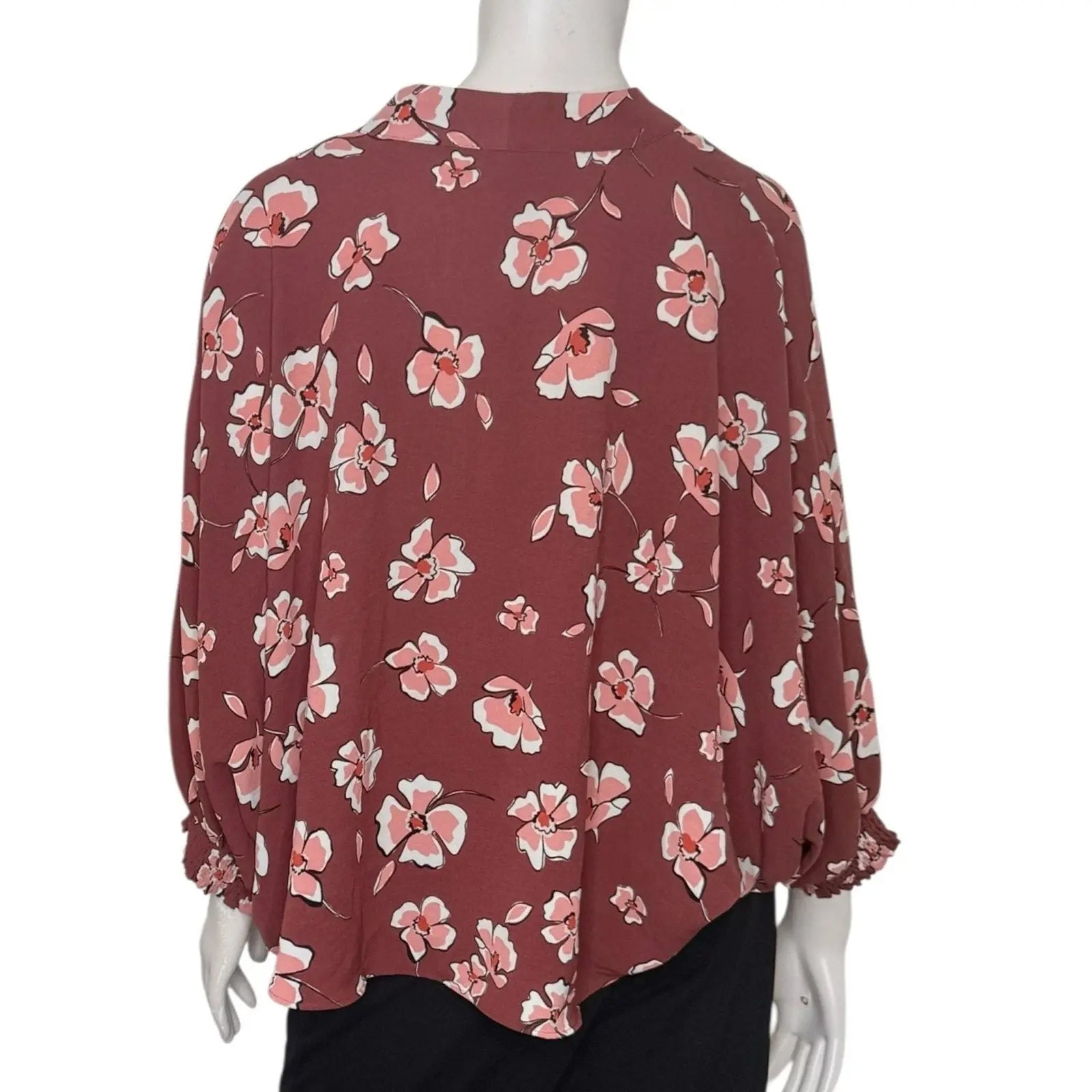 Alfani Womens Petites Elastic Hem Surplice Blouse - .com Alfani