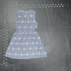 Gap Blue and White Medallion Geometric Print Sleeveless Mini Dress Gap