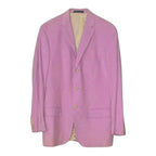 Polo Ralph Lauren Men's Pink 100% Cotton Sport Coat Blazer Size 44L Polo Ralph Lauren