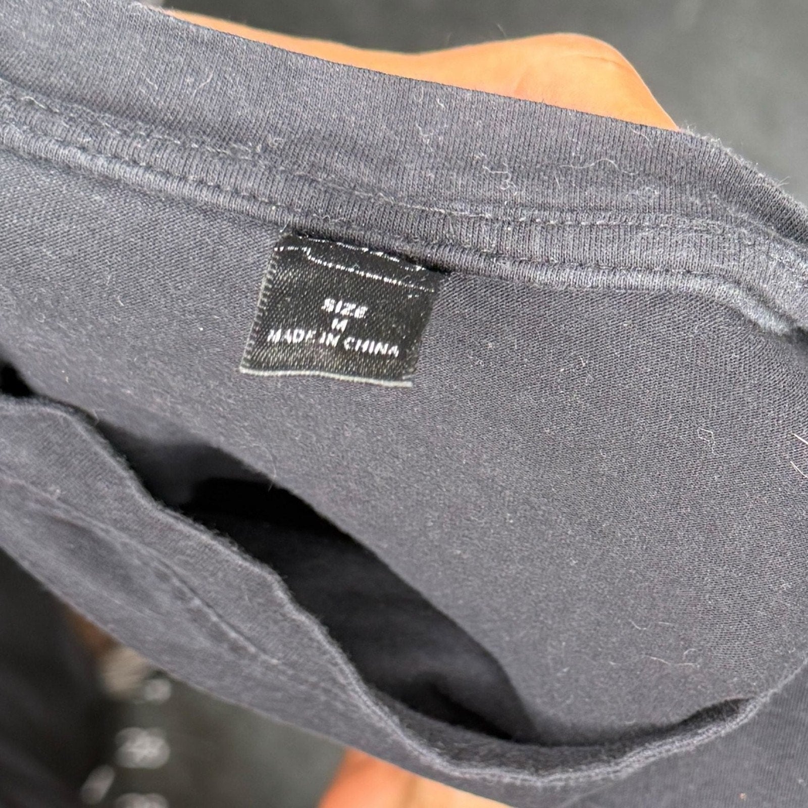 Unbranded Black Exposed Seam Detail Short Sleeve T-Shirt