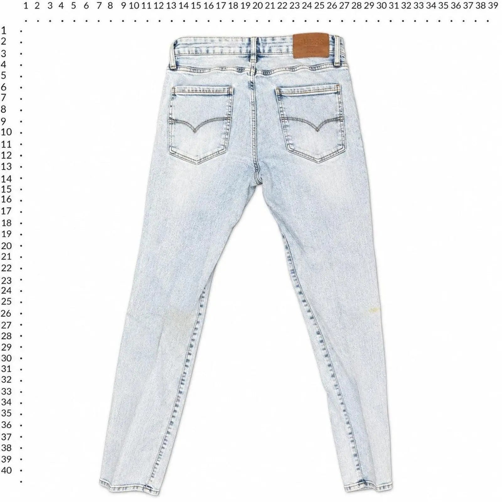 Guess slim tapered distressed jeans Guess