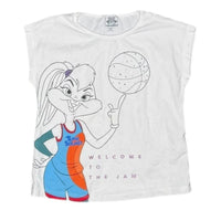 Space Jam Lola Bunny Tune Squad Graphic T-Shirt, White, Size M Looney Tunes