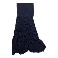 Zashi black ruched cotton maxi Zashi