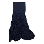 Zashi black ruched cotton maxi Zashi