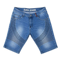Forever Young Euro Jeans Moto Biker Denim Shorts Forever Young