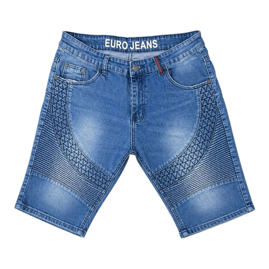 Forever Young Euro Jeans Moto Biker Denim Shorts Forever Young