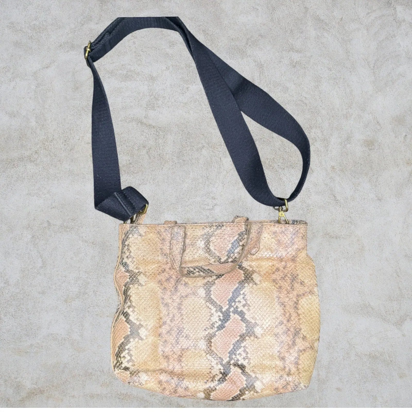 Boutique Snakeskin Print Crossbody Bag One of a Kind giving blooms foundation