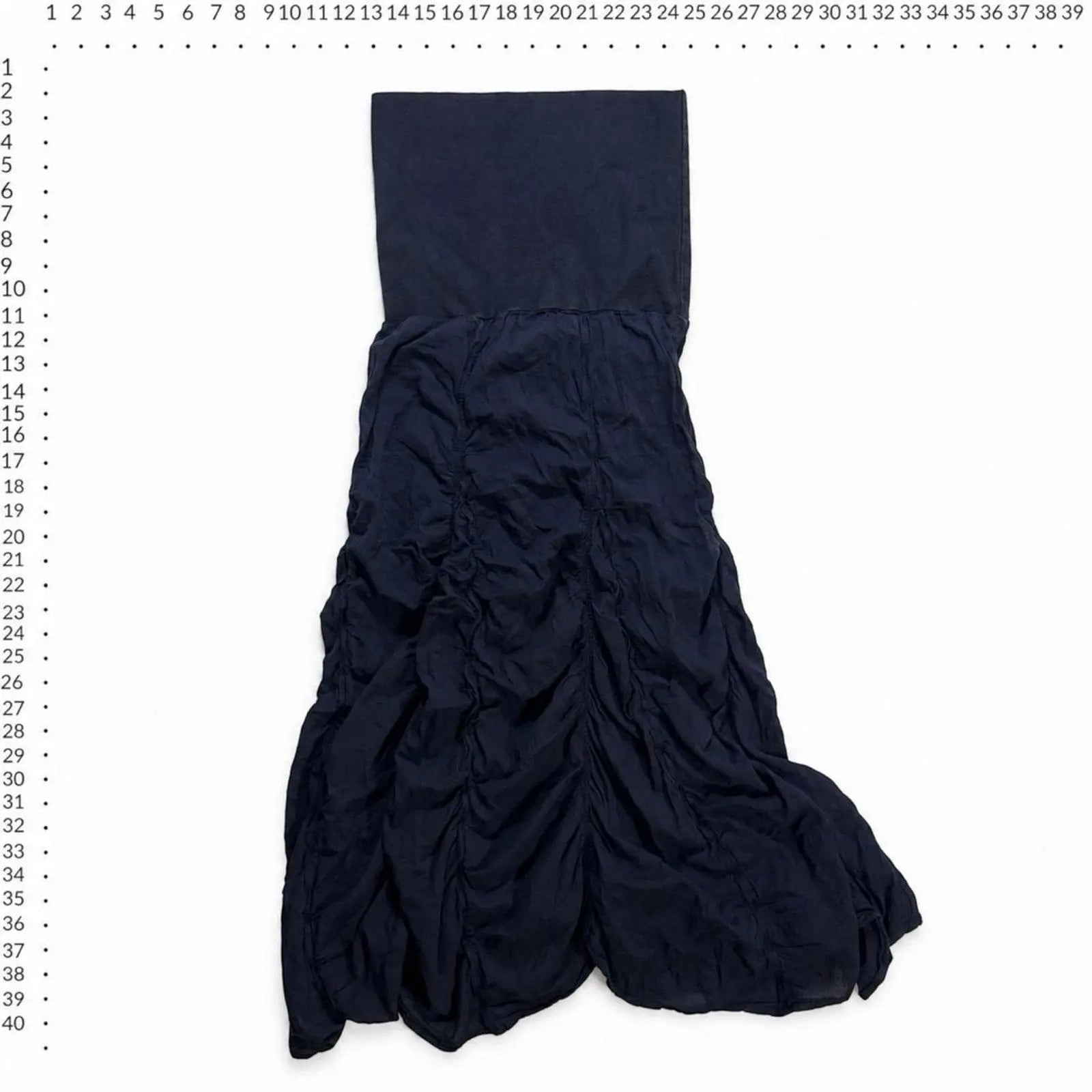 Zashi black ruched cotton maxi Zashi