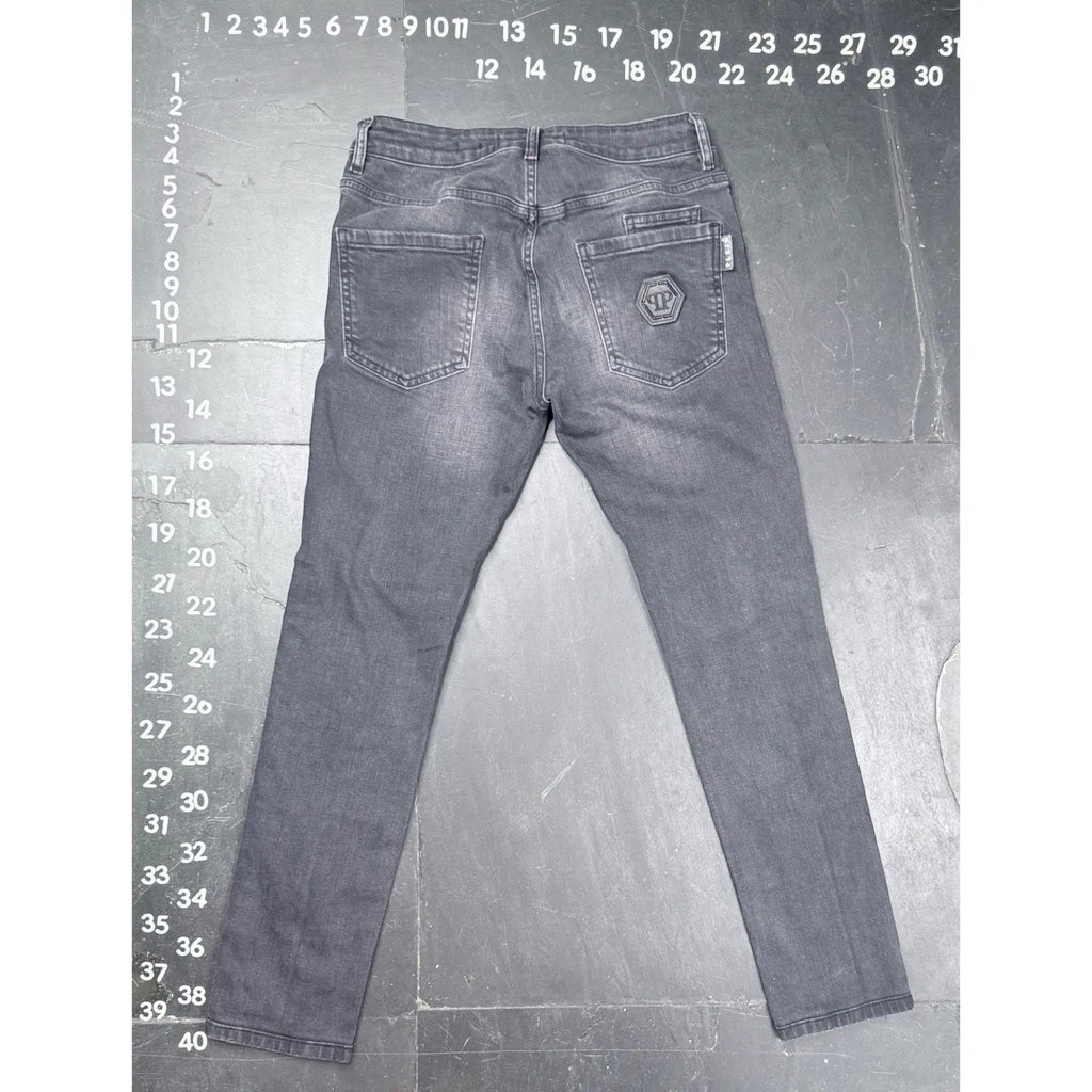 Philipp Plein Super Straight Cut Dark Soul Jeans Size 29 Philipp Plein
