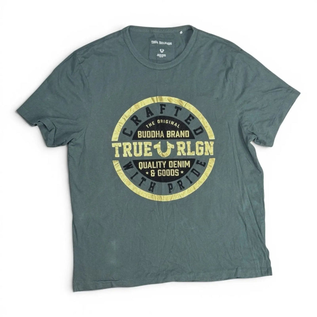 True Religion SS Crafted Graphic Tee XXL Green True Religion