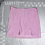 Vintage Y2K Charlotte Russe Purple Paisley Glitter Mesh Mini Skirt Charlotte Russe