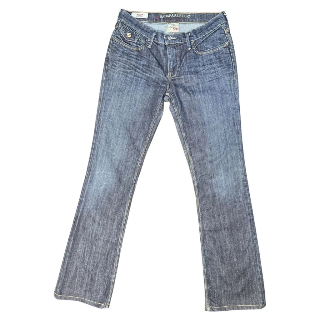 Banana Republic Heritage 06 Modern Bootcut Dark Wash Jeans Banana Republic