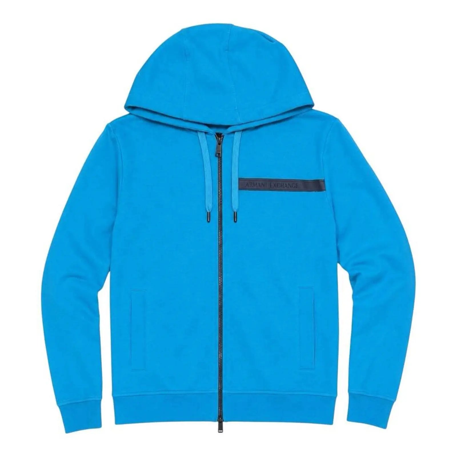 Armani Exchange Full-Zip Blue Hoodie – Size Small Armani Exchange