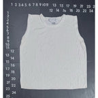 Real Clothes Saks Fifth Avenue White Ribbed Knit Sleeveless Tank Top Size L Real Clothes Saks Fifth Avenue