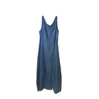 Rosarosae Made In Italy Blue Denim Sleeveless Maxi A-Line Dress rosarosae