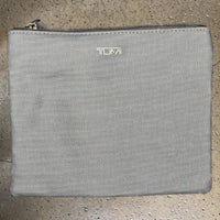 TUMI Gray Zip Travel Organizer Pouch Ballistic Nylon TUMI
