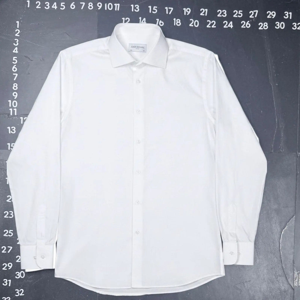 John Henric White Cotton Dress Shirt Size 15.75 / 40 John Henric