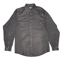 Murano Easy Care Black Long Sleeve Button Down Dress Shirt Size L
