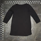 One Clothing Black Long Sleeve Mini Dress with Zipper Detail