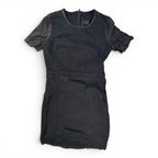 Marc by Marc Jacobs Leather Sleeve Denim Mini Dress Size 0