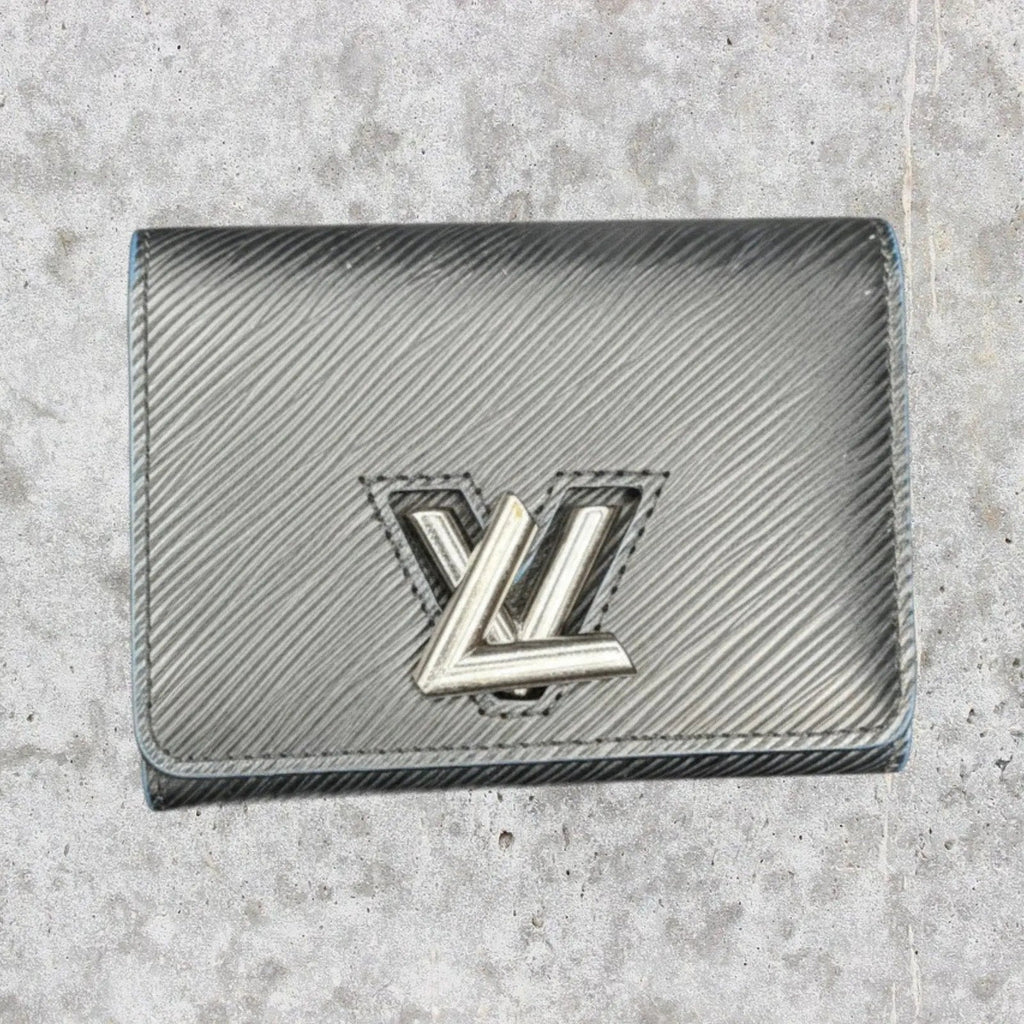 Louis Vuitton Noir Epi Leather Twist Compact Trifold Wallet Louis Vuitton