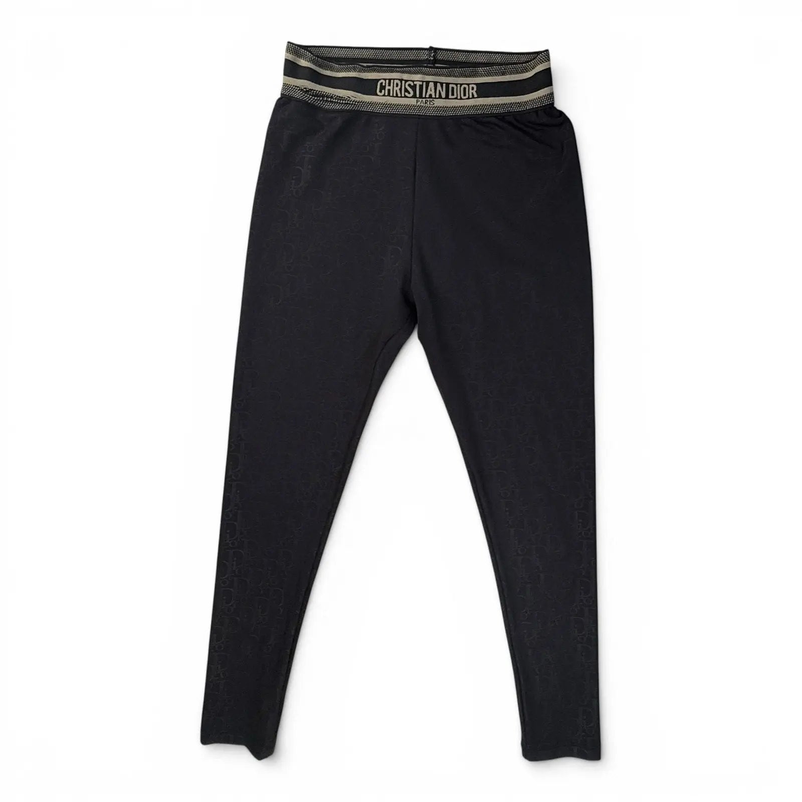 Christian Dior Oblique Tonal Monogram Leggings Black Size S Christian Dior