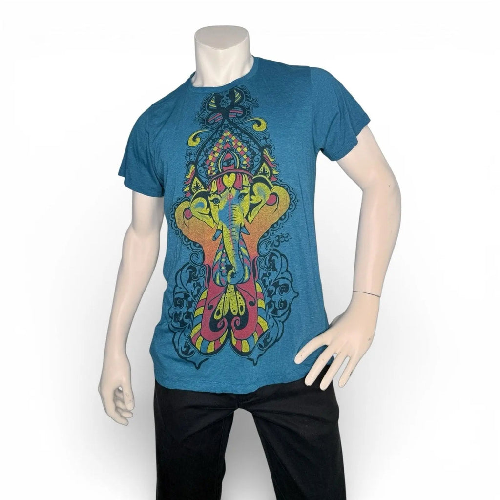 Babzi Ganesh Elephant Mandala Graphic T-Shirt Babzi