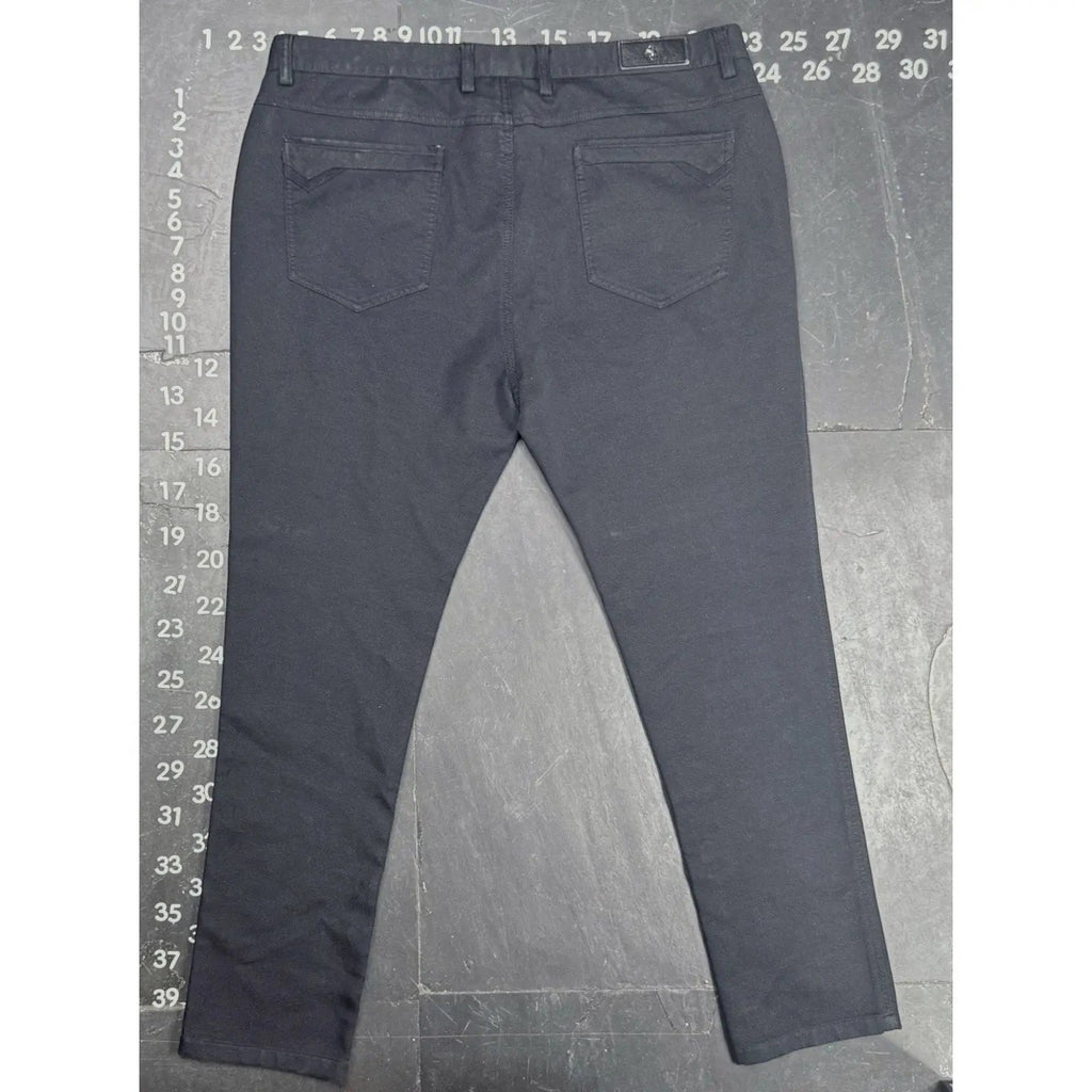 Rivelli Men's 5-Pocket Chino Pants Size 40x32 Dark Grey Rivelli