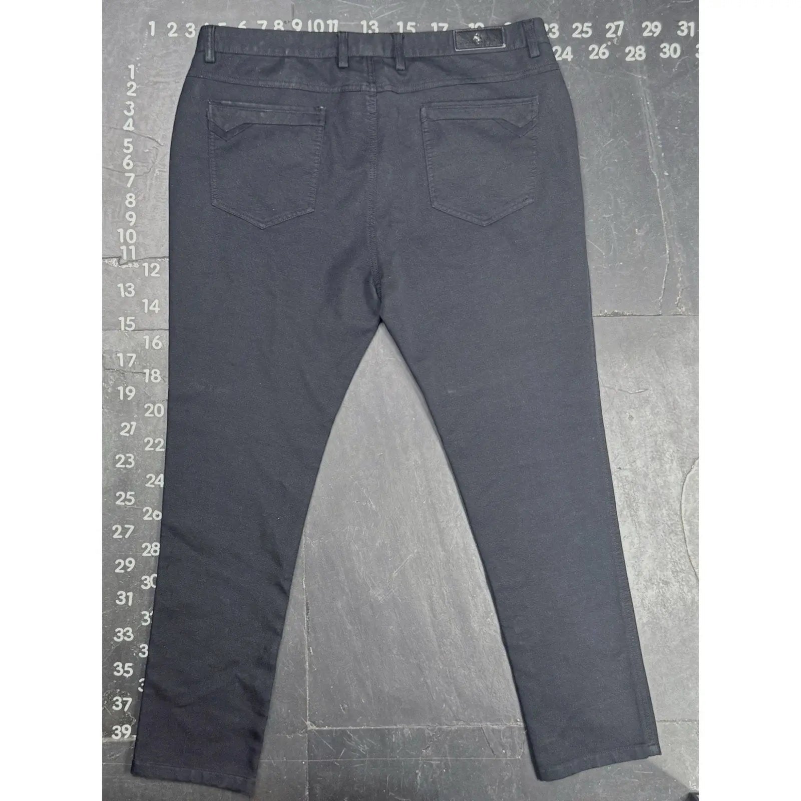 Rivelli Men's 5-Pocket Chino Pants Size 40x32 Dark Grey Rivelli