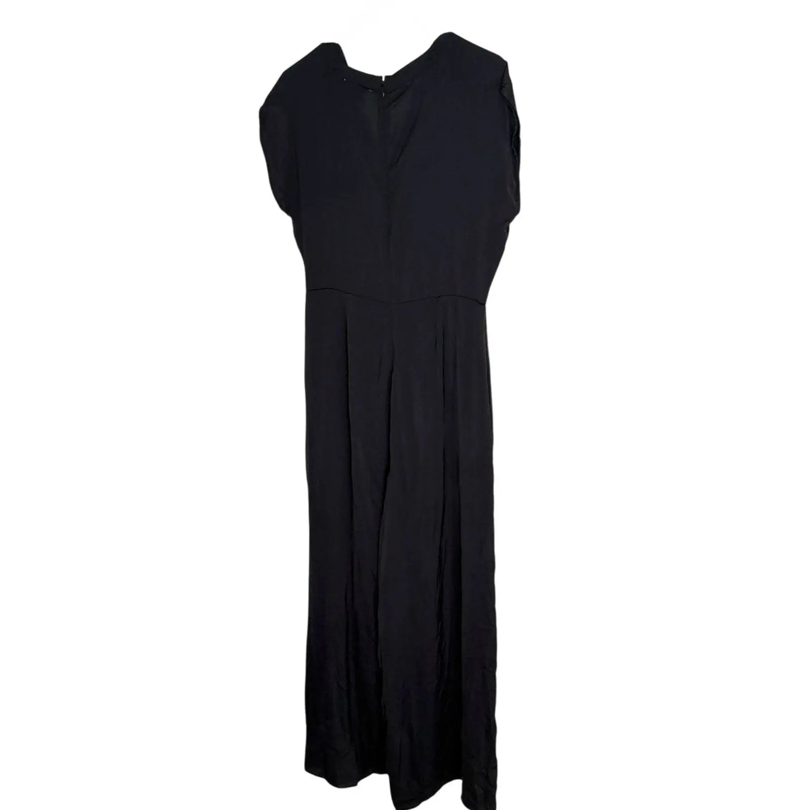 Gigi Parker Black Sleeveless Scoop Neck Midi Dress Gigi Parker